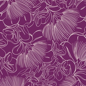 Lehua | LineArt Purple, Large