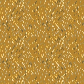Multicoloured Grass - Mustard Background