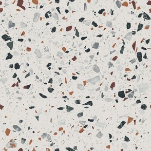Terrazzo in Greys, Blue, and Brown