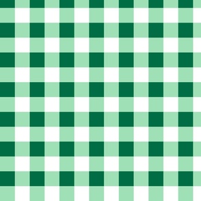 1xSmall - Non-Directional - Green Gingham - St Patricks Day - Christmas - Earth Day - World Environment Day