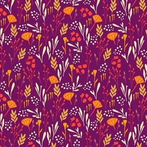 Whisper Floral Pattern - Acorn