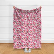 Isabel Pink Watercolor Floral - Large Scale