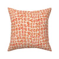 Peach Pineapple All Over Texture light background 