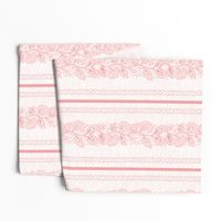 twisted floral vine stripe // blush pink