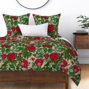 Red Rose Bouquet (Khaki large scale) 