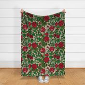 Red Rose Bouquet (Khaki large scale) 
