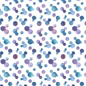 Dragon fire watercolor dots coordinate purple and teal small