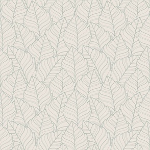 Normal scale • Pastel calming leaves - neutral