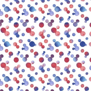 Dragon fire watercolor dots coordinate red and blue small