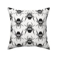 Black Charcoal  Geometric Gothic Scary Spider LARGE
