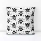 Black Charcoal  Geometric Gothic Scary Spider LARGE