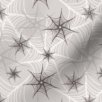 Black Grey Gray Gothic Non Directional Spider Web SMALL
