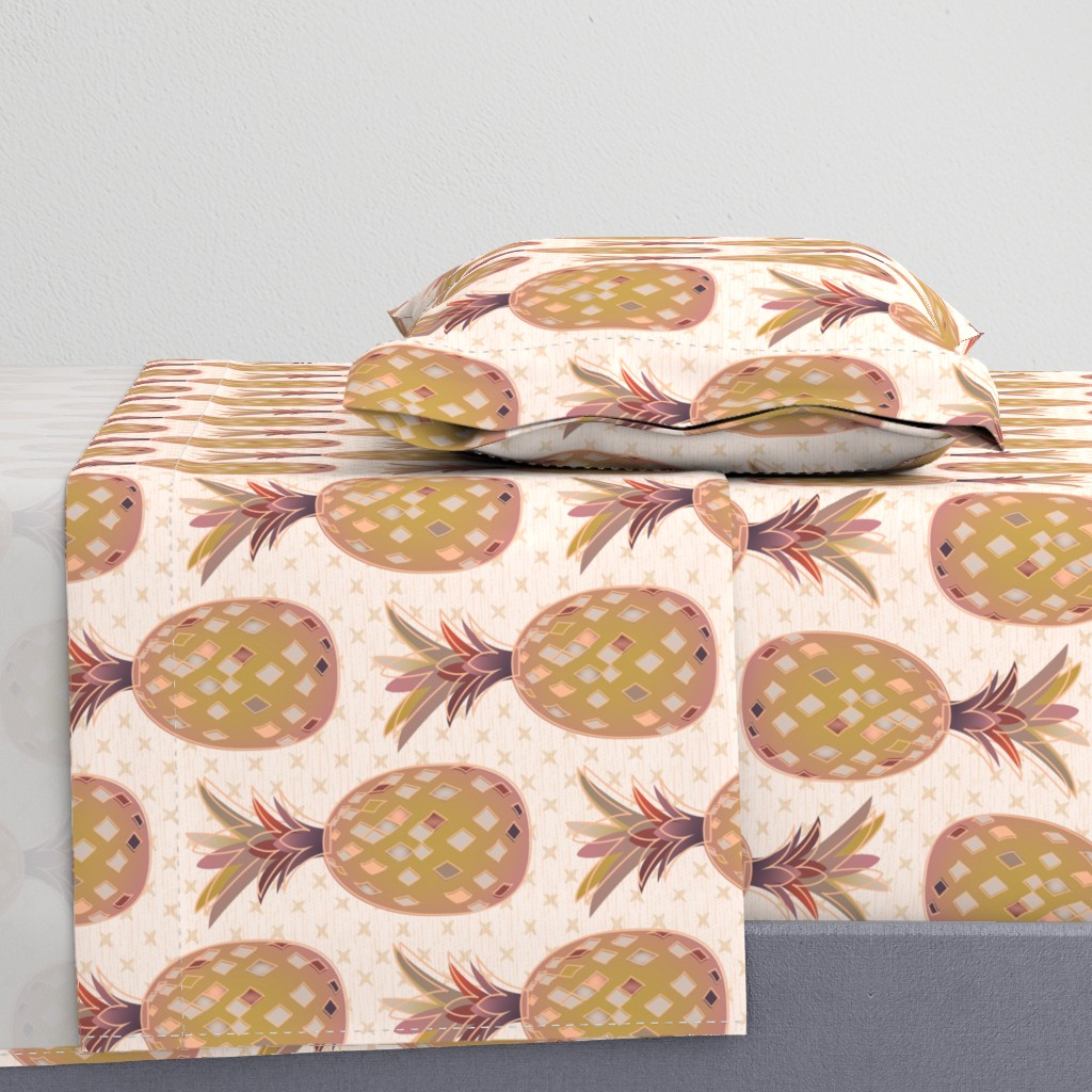 Welcoming Walls - Retro Pineapples