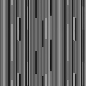 modern lines / stripes in shades of black and grey - medium scale