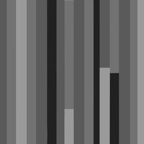modern lines / stripes in shades of black and grey - large scale