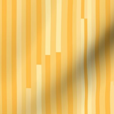 modern lines / stripes in shades of a happy sunny yellow - small scale