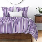 modern lines / stripes in shades of violet, lilac, purple - medium scale