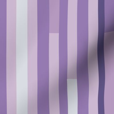 modern lines / stripes in shades of violet, lilac, purple - medium scale