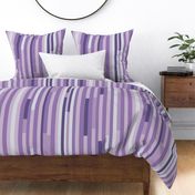 modern lines / stripes in shades of violet, lilac, purple - large scale