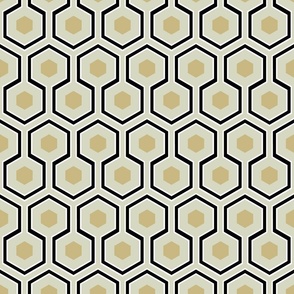 hexagon horizontal, vintage, retro classic wallpaper design