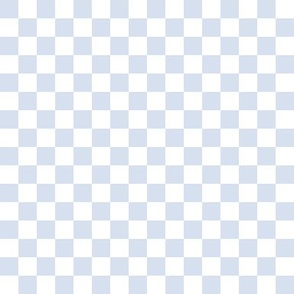 Checkers Pattern in Pastel Baby Blue / Small Checkered, checked, checkerboard