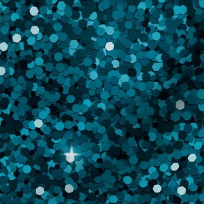 X-Large Glitter (Each faux glitter piece is about 3/5 inches) - deep ocean blue 