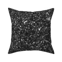 Xlarge Charcoal Glitter (Each faux glitter piece is about 3/5 inches) 