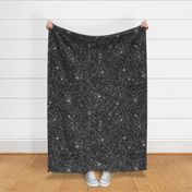 Xlarge Charcoal Glitter (Each faux glitter piece is about 3/5 inches) 