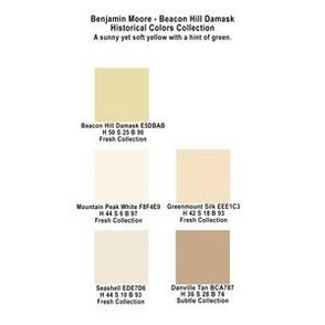 Beacon Hill Damask Color Palette Benjamin Moore Historical Colors Collection