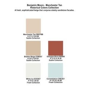 Manchester Tan Color Palette Benjamin Moore Historical Colors Collection