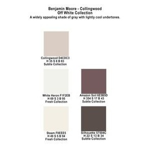 Collingwood Color Palette Benjamin Moore Off White Collection