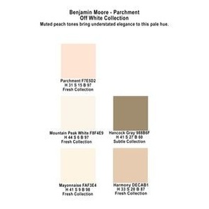 Parchment Color Palette Benjamin Moore Off White Collection