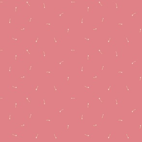 Scattered Stamen in pink punch background