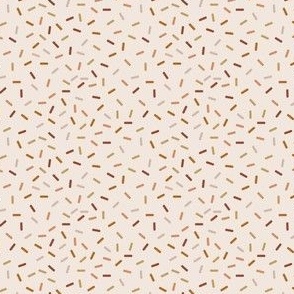 Small Scale Ditsy - Sprinkles - Rustic Brown Earthtone Palette