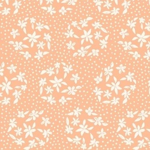 Floral Polka-Small-Peach Fuzz Pantone colour of the year_Hufton-Studio