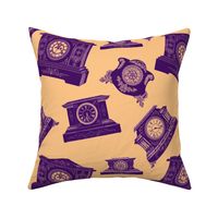 MANTLE CLOCKS LARGE - IT'S TIME COLLECTION (PURPLE)