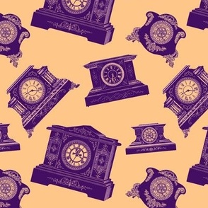 MANTLE CLOCKS SMALL- IT'S TIME COLLECTION (PURPLE)