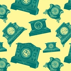 MANTLE CLOCKS SMALL - IT'S TIME COLLECTION (TEAL)