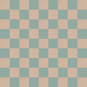Blue Clay and Cardboard checkerboard / Medium Scale