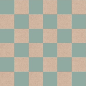 Blue Clay and Cardboard checkerboard / Large Scale