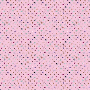 mini floral dot on pink