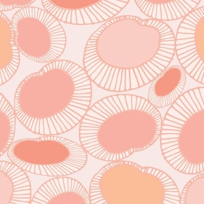 peach palette abstract dots