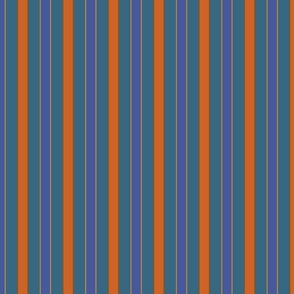 bold orange and blue stripe