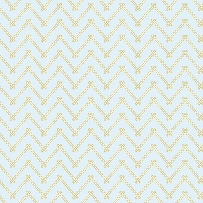 light blue zig zag stripe with white and yellow