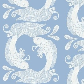 zodiac sign pisces Sea Nautical Fish Ocean  white blue cerulean 