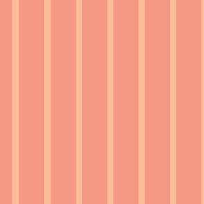 peach/coral stripe