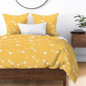 Happy dots - Large Samoan Sun and white Overlapping Abstract Polka Dots - yellow White Geometric - Modern Graphic artistic brush stroke spots - Minimal Trendy Scandi Style Circles