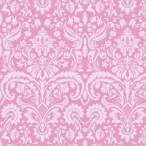 Baroque Damask 1 pastel pink