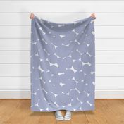 Large Soft shadow blue and white Overlapping Abstract Polka Dots - blue White Geometric - Modern Graphic artistic brush stroke spots - Minimal Trendy Scandi Style Circles