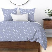 Medium Soft shadow blue and white Overlapping Abstract Polka Dots - blue White Geometric - Modern Graphic artistic brush stroke spots - Minimal Trendy Scandi Style Circles